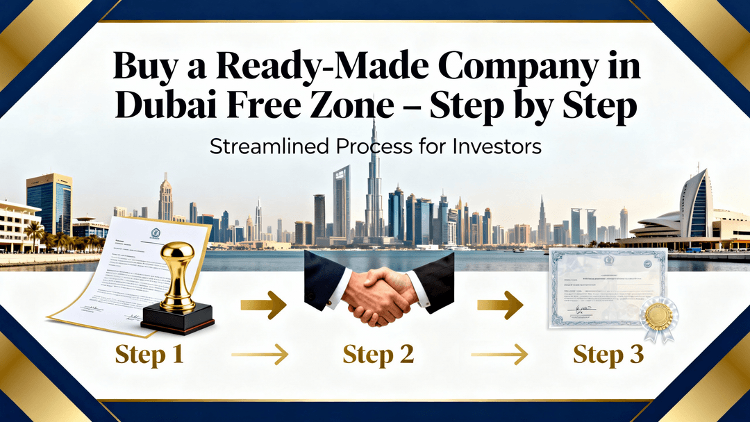 Buy a Ready Made Company in Dubai Free Zone Step by Step